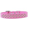 Unconditional Love Sprinkles Lime Green Crystals Dog CollarBright Pink Size 20 UN784106